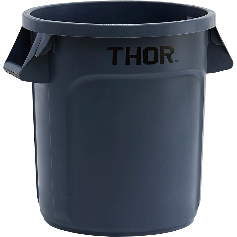 Pojemnik uniwersalny na odpadki 38 l, szary z tworzywa sztucznego | THOR, 068044