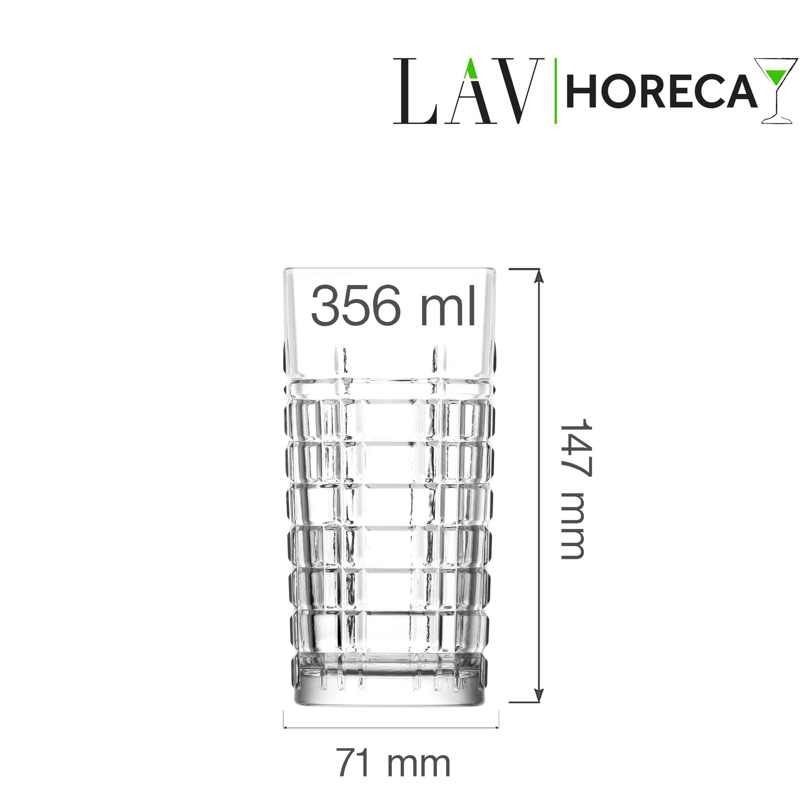 Szklanka wysoka, 356 ml | LAV, Glasgow