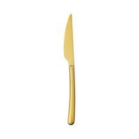 Nóż stołowy złoty, 237 mm | OVE, Amarone Gold