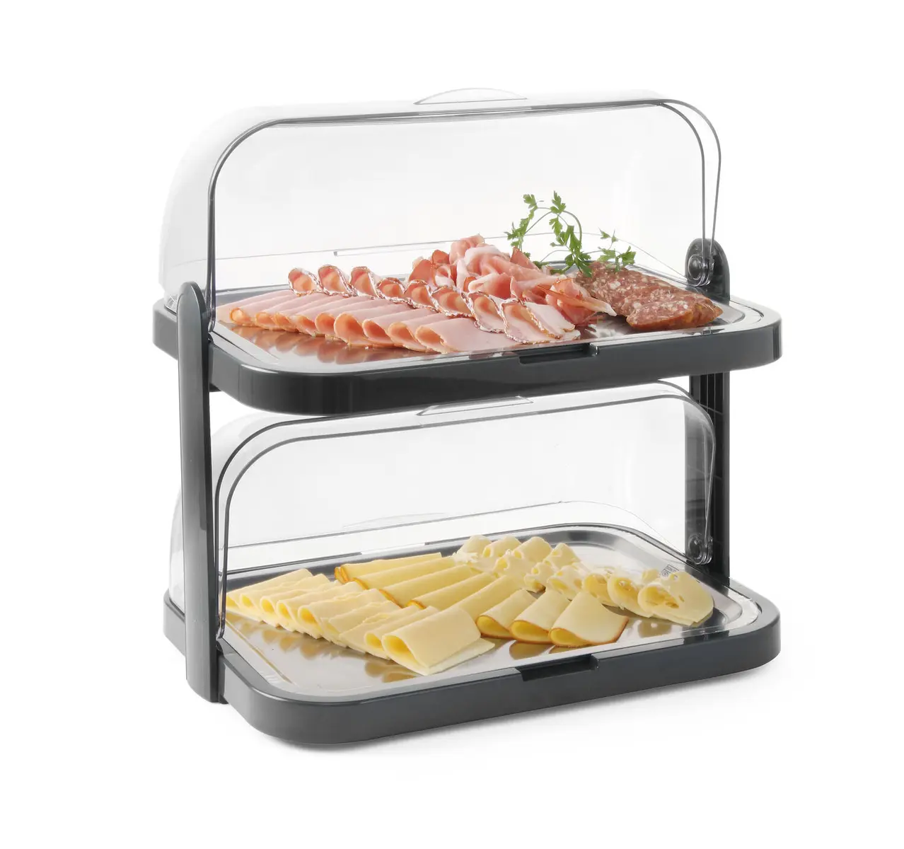 Witrynka chłodząca roll-top podwójna, 440x320x440 mm | HENDI, 871812