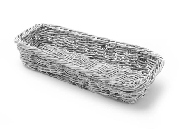 Koszyk na sztućce, jasnoszary, 270x100x45 mm | HENDI, 426081