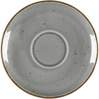 Spodek do filiżanki 390269 Aida z porcelany Ø145 mm, szary | LUBIANA, Art