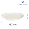 Półmisek owalny, Ø330 mm | PORLAND, Dove