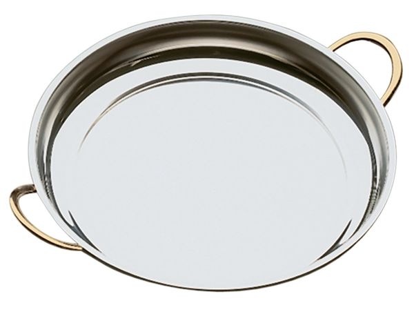 Półmisek okrągły z uchwytami w kolorze złota Ø400 mm | APS, 61400