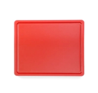 Deska do krojenia HACCP GN 1/2, 325x265x12 mm, czerwona | HENDI, 826119