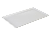 Taca prostokątna z melaminy GN 1/2 325x265 mm, biała | APS, Float