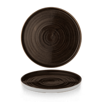 Talerz z wysokim rantem Patina Iron Black, Ø260 mm | CHURCHILL, Stonecast Patina Iron Black