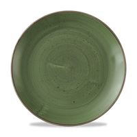 Talerz płytki Ø290 mm, zielony | CHURCHILL, Stonecast Sorrel Green