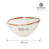 Miska, Ø150 mm, 500 ml, pomarańczowa | FINE DINE, Vanilla