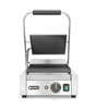 Grill kontaktowy pojedynczy, ryflowany, 1,8 kW, 230 V, 310×426×210 mm | HENDI, 263501