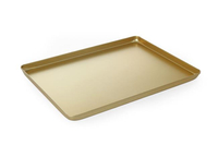 Taca cukiernicza ekspozycyjna, złota, 400x300x20 mm | HENDI, 808566