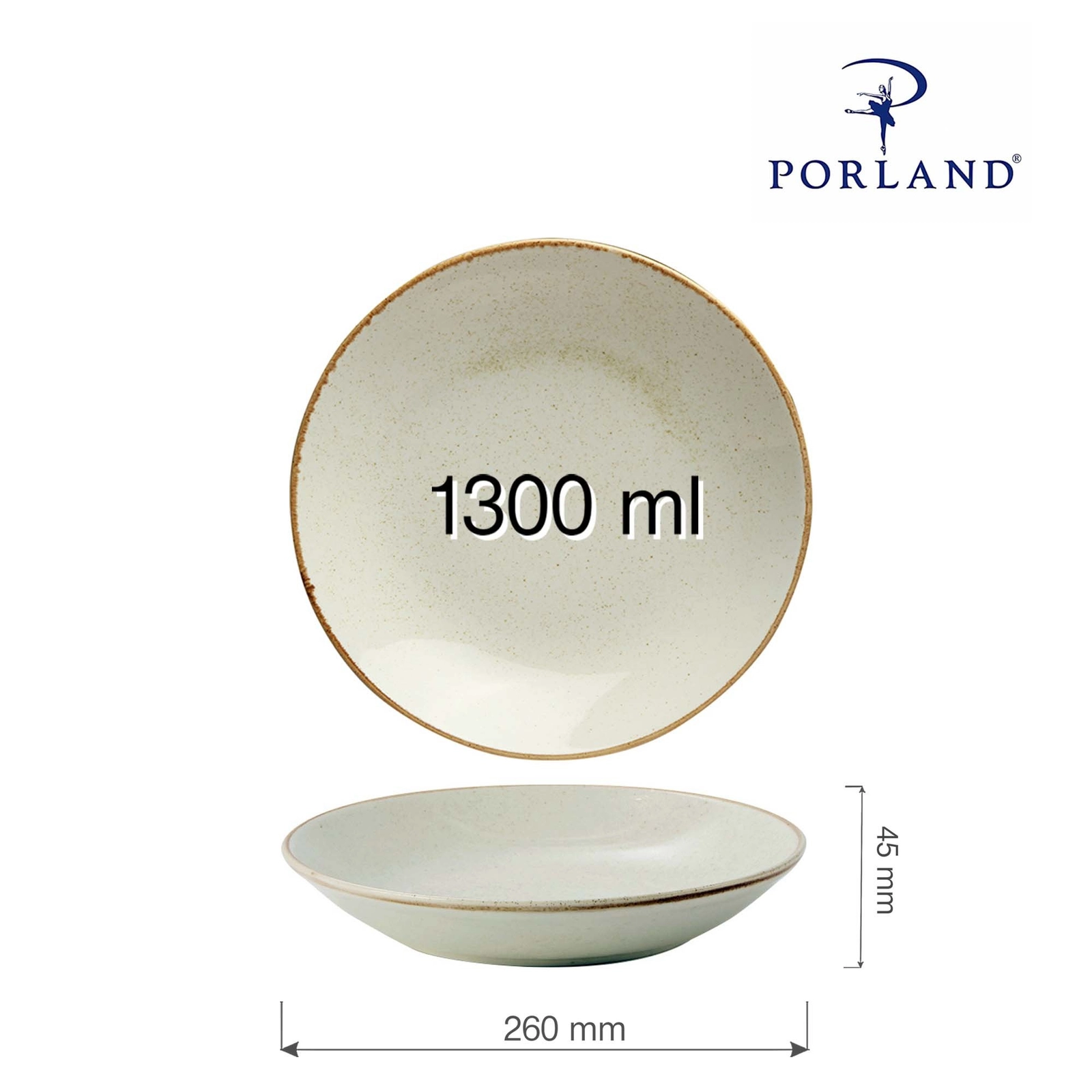 Talerz coupe, Ø260 mm | PORLAND, Seasons Sand