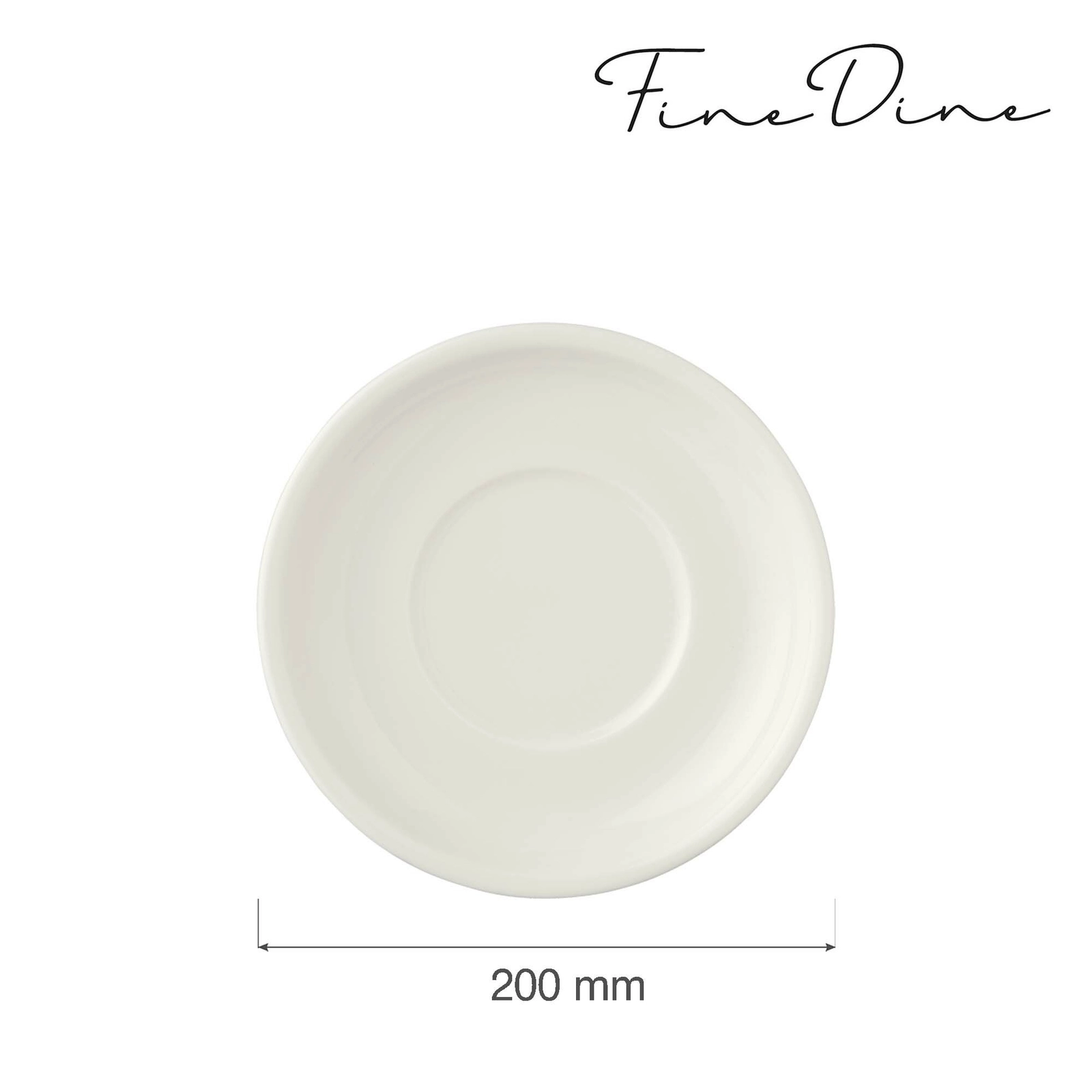 Spodek do sosjerki, Ø200 mm | FINE DINE, Crema