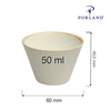 Miska stożkowa, 50 ml | PORLAND, Seasons Sand