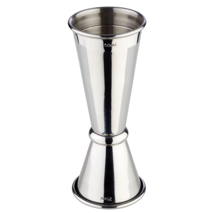 Miarka barmańska 25/50 ml, inox | APS, 93164