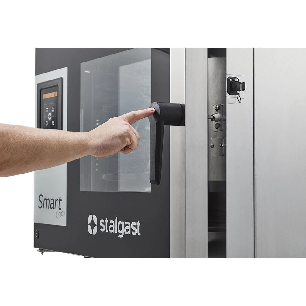 Piec konwekcyjno-parowy 7xGN 2/1, dotykowy, elektryczny, 14,2 kW, 790x1280x830 mm | STALGAST, SmartCook