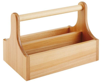 Stojak na przyprawy 250x150x180 mm z drewna | APS, 40405