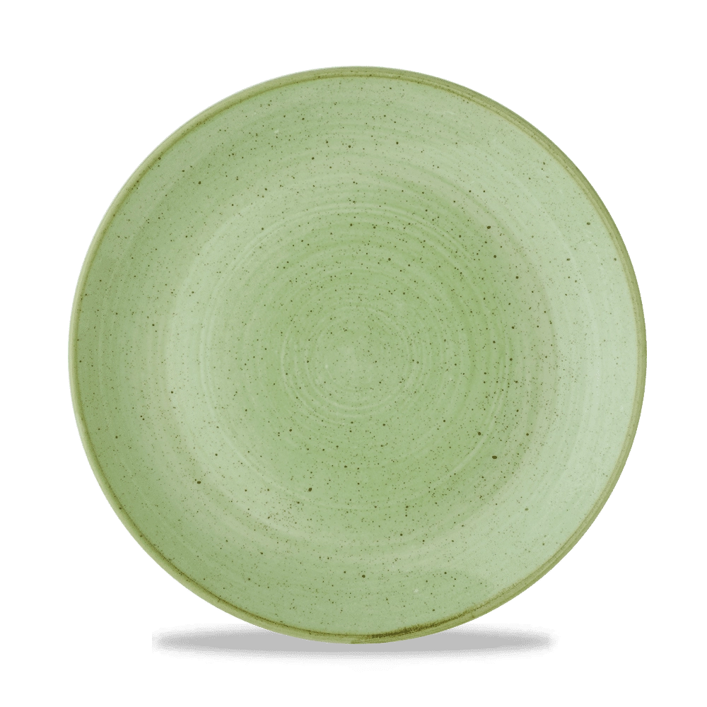 Talerz płytki coupe, Ø260 mm | CHURCHILL, Stonecast Sage Green