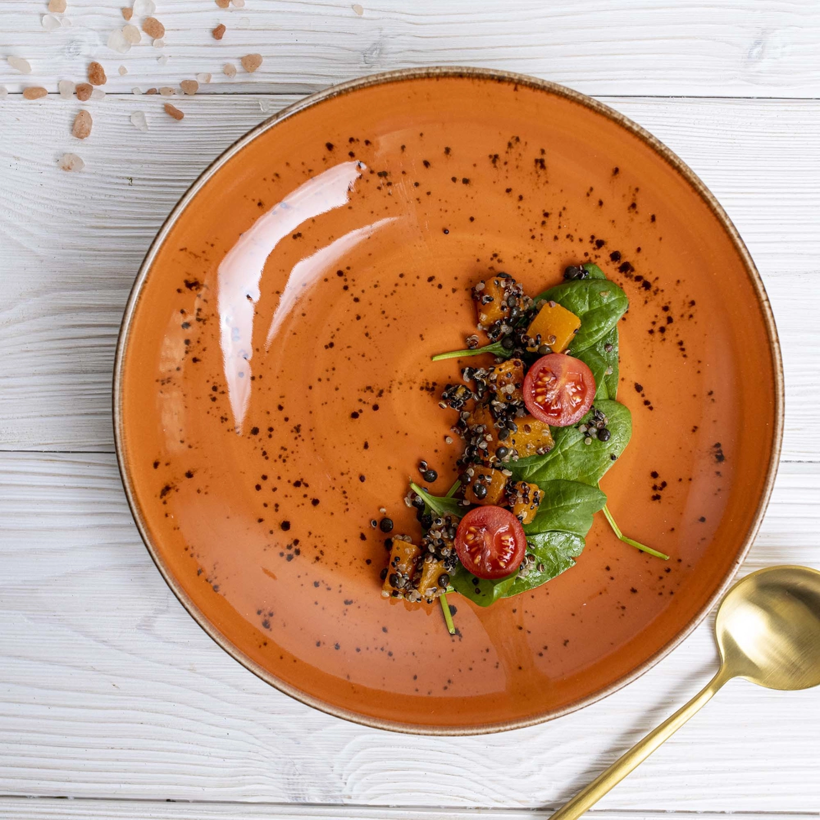 Miska coupe, Ø250 mm, pomarańczowa | FINE DINE, Dahlia