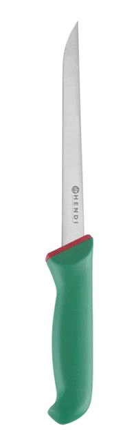 Nóż do filetowania ryb 330 mm, giętki, zielony | HENDI, 843321