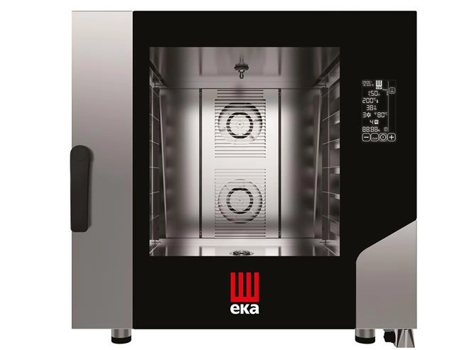 Piec konwekcyjno-parowy 6×600×400 mm, elektryczny 400V/10,4 kW, 850×1035×850 mm | TECNOEKA, Millennial Black Mask