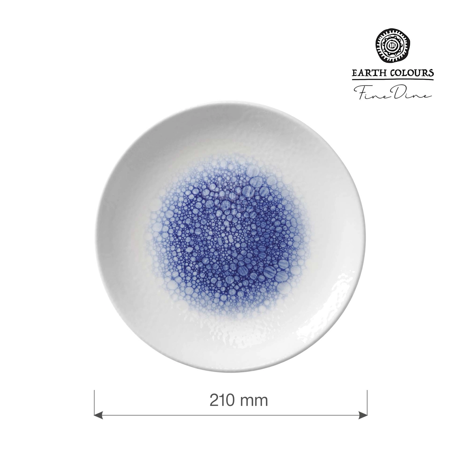 Talerz płytki, Ø210 mm, niebieski | FINE DINE, Serenity