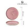 Talerz z wysokim rantem Petal Pink, Ø210 mm | CHURCHILL, Stonecast Petal Pink