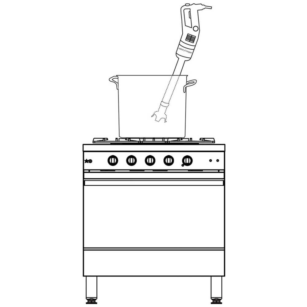 Mikser ręczny z trzepaczką 250 mm, 230 V, 0.31 kW | ROBOT COUPE, CMP 250 Combi