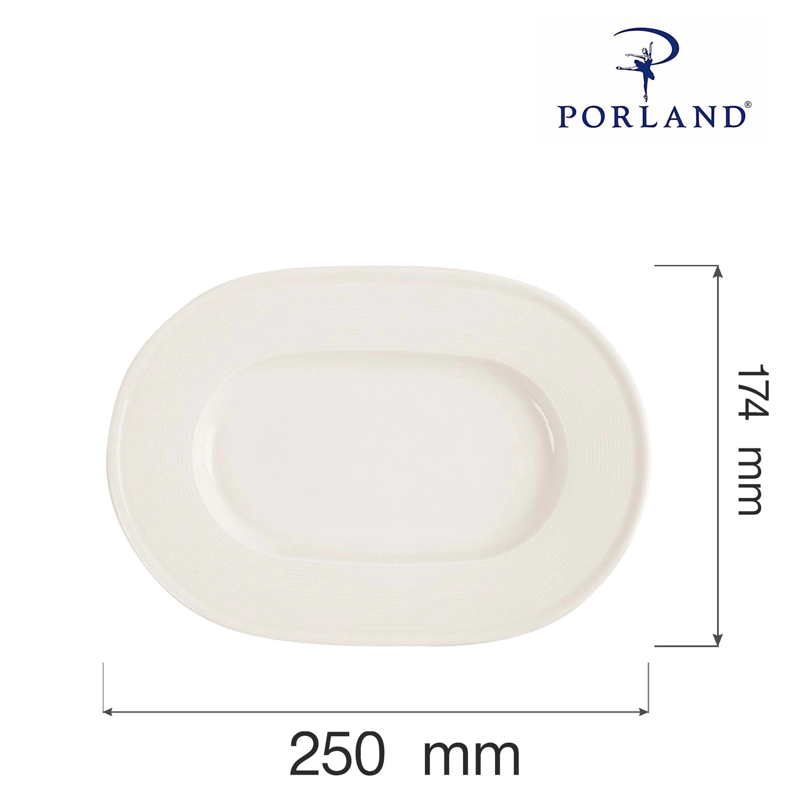 Półmisek owalny, Ø250 mm | PORLAND, Line