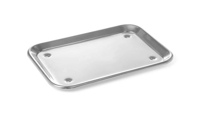 Taca ekspozycyjna, ze stali nierdzewnej, 240x170 mm, z nóżkami | HENDI, 407202