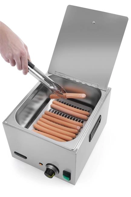 Podgrzewacz do parówek, 10 l, 230 V, 1 kW, 405×290×254 mm | HENDI, Kitchen Line