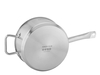 Rondel 5 l o średnicy 240 mm ze stali nierdzewnej z pokrywką | TECHNICA, Gold Line