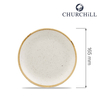 Talerz płytki, Ø165 mm | CHURCHILL, Stonecast Barley White