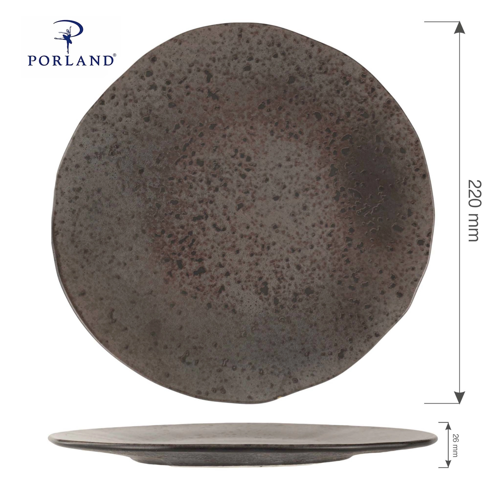 Talerz płytki, Ø220 mm | PORLAND, Ironstone