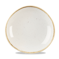 Miska o organicznym kształcie, Ø253 mm, 1100 ml | CHURCHILL, Stonecast Barley White