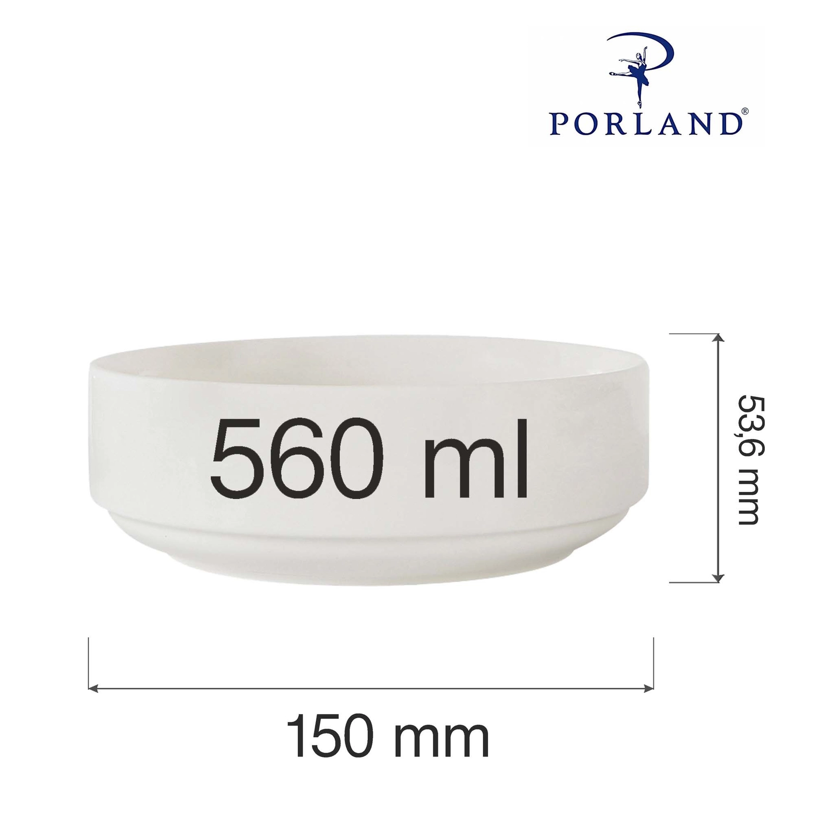 Miska sztaplowana, Ø150 mm | PORLAND, Dove