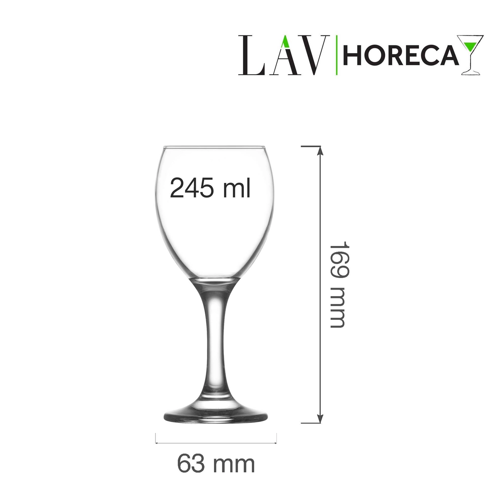 Kieliszek do wina, 245 ml | LAV, Aspen