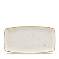 Talerz podłużny, 350×190 mm | CHURCHILL, Stonecast Barley White