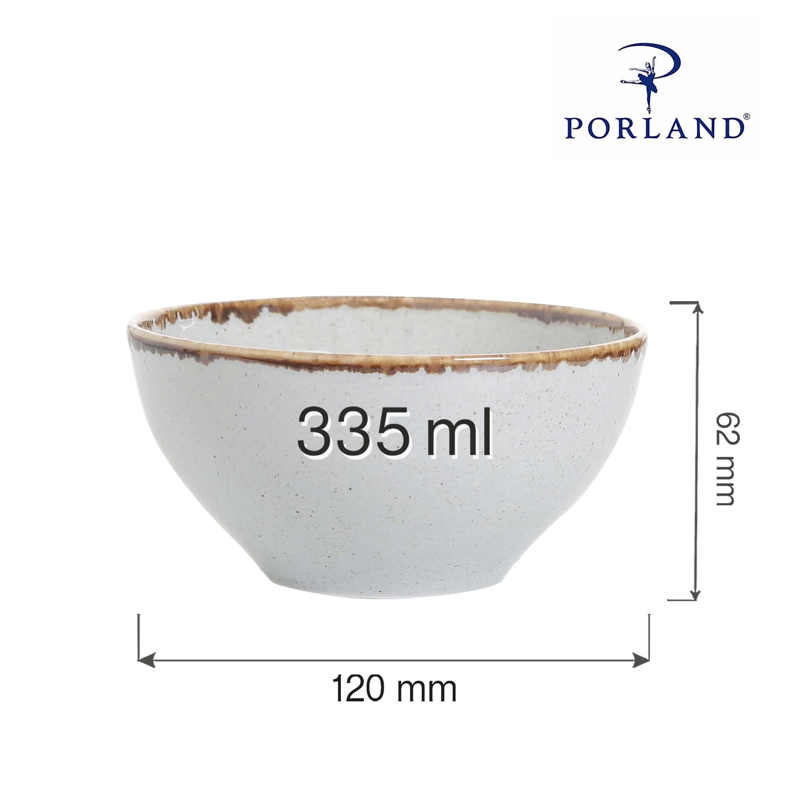 Miska, 335 ml | PORLAND, Seasons Ashen