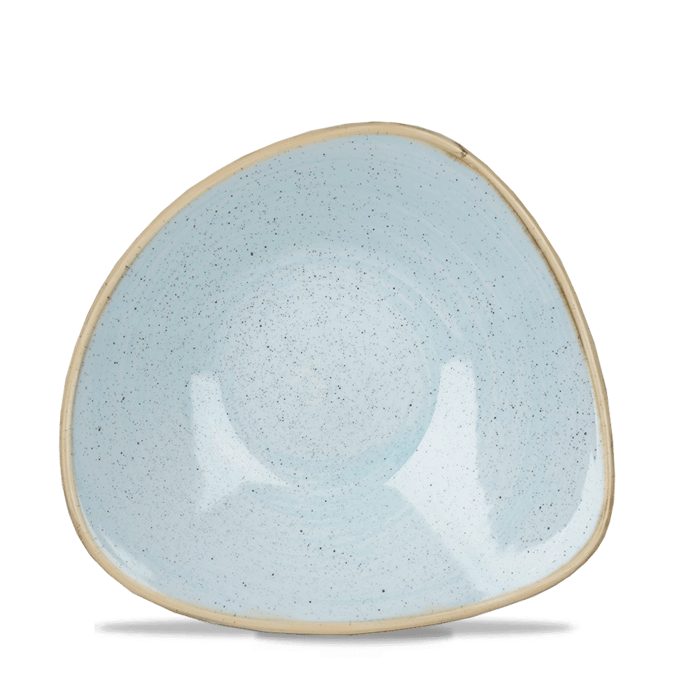 Miska trójkątna, 370 ml | CHURCHILL, Stonecast Duck Egg Blue
