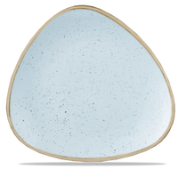 Talerz trójkątny, Ø311 mm | CHURCHILL, Stonecast Duck Egg Blue