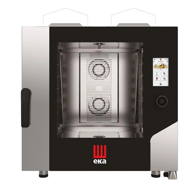 Piec konwekcyjno-parowy 6×600×400 mm, gazowy, 13,5 kW, 850×1035×950 mm | TECNOEKA, Millennial Touch Screen