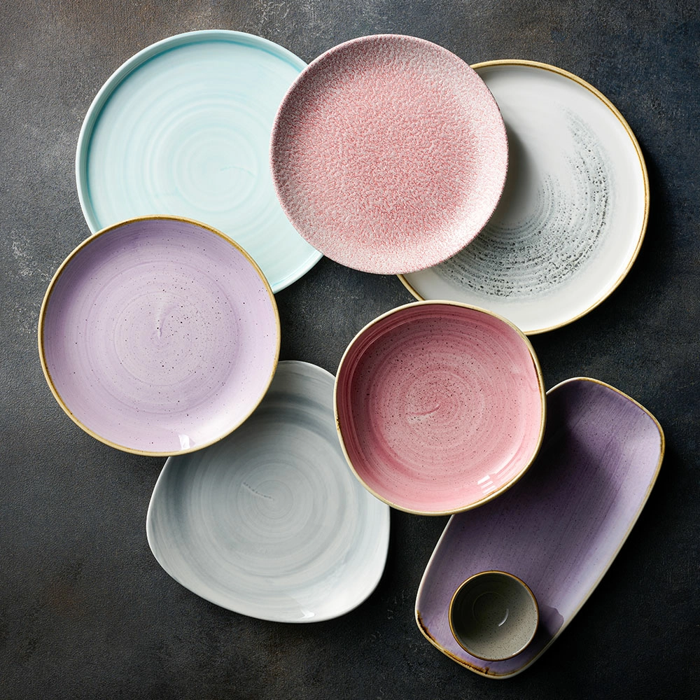 Talerz trójkątny, 230 mm, szary | CHURCHILL, Stonecast Canvas Grey