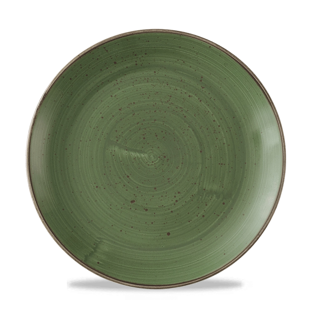 Talerz płytki Ø260 mm, zielony | CHURCHILL, Stonecast Sorrel Green