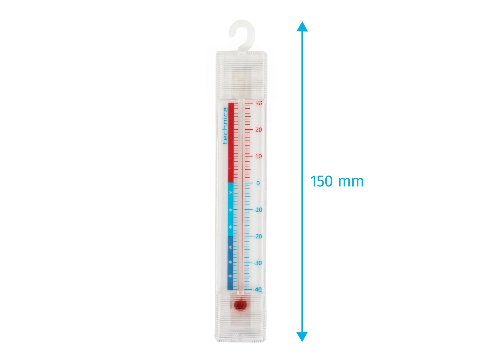 Termometr do mroźni i lodówek od -40 do 30°C | TECHNICA, Silver Line