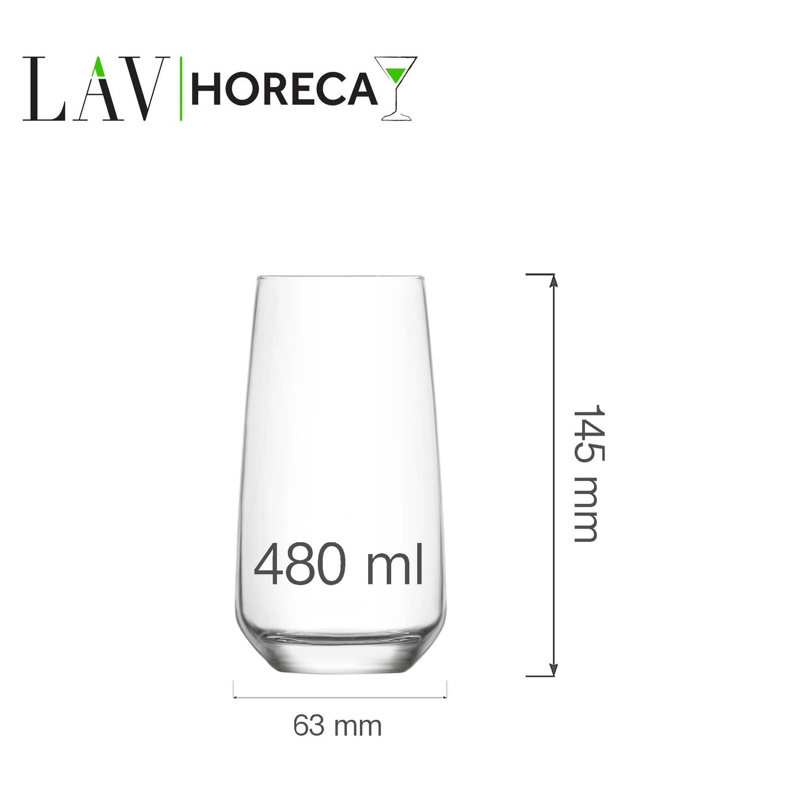 Szklanka wysoka, 480 ml | LAV, Lyon