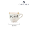 Filiżanka espresso, 90 ml | CHURCHILL, Stonecast Barley White