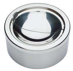 Popielniczka ze stali nierdzewnej Ø120 mm z osłoną | APS, 00052