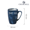 Kubek, 340 ml | CHURCHILL, Stonecast Plume Ultramarine