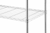 Regał z 5 półkami, ze stali chromowanej, 910x455x1830 mm | HENDI, 812204